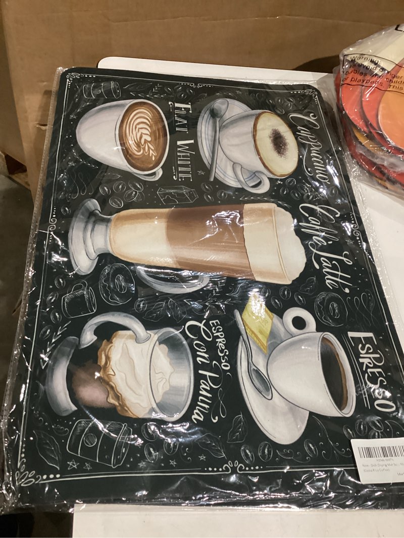 Condition photo showing New/Like New for WISELIFE Dish Drying Mat Super Absorbent Drying Mat Large Dish Drying Mats for Kitchen Counter Easy Clean Dish Mat Kitchen Drying Mat15\"x 18\" Stylish Cafe  18\" x 15\"