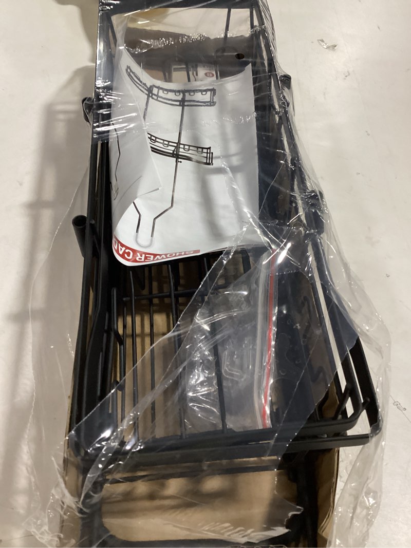 Joqixon Upgraded Extended Length Shower Organizer with Hooks, Rustproof Shampoo Soap Holder, Large H