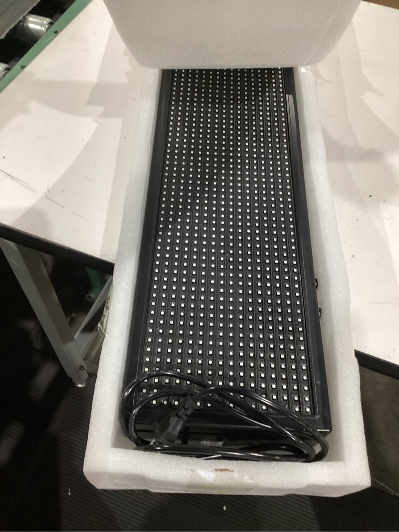 Condition photo showing Good Condition for programmable led sign outdoor full color – 39"x8" scrolling message board, custom digital advertising display, wifi control, high brightness neon business sign for store, bar restaurant indoor&outdoor:39"x8"