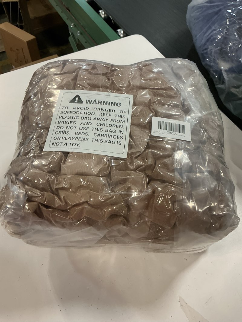 Condition photo showing New/Like New for Chunky Knit Blanket Throw, 50x60inch Soft Chenille Yarn Throw, Handmade Warm Thick Cable Knit Crochet Blanket, Large Rope Knot Throw Blanket for Couch Bed Sofa,Light Khaki 50“x60“ Light Khaki