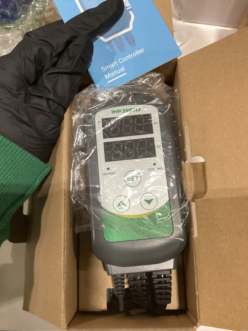 Condition photo showing As Is for Inkbird WiFi ITC-308 Digital Temperature Controller Thermostat Remote Monitoring Controlling Home Brewing Fermentation Breeding Incubation Greenhouse