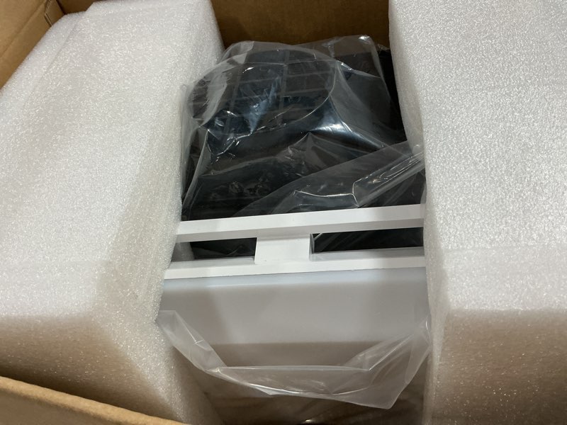 Condition photo showing Good Condition for bseed bathroom exhaust fan with bluetooth speaker & led light, 230 cfm 1.5 sone, 7-color rgb & 3cct adjustable light, music sync, digital display, remote control, easy install (white)