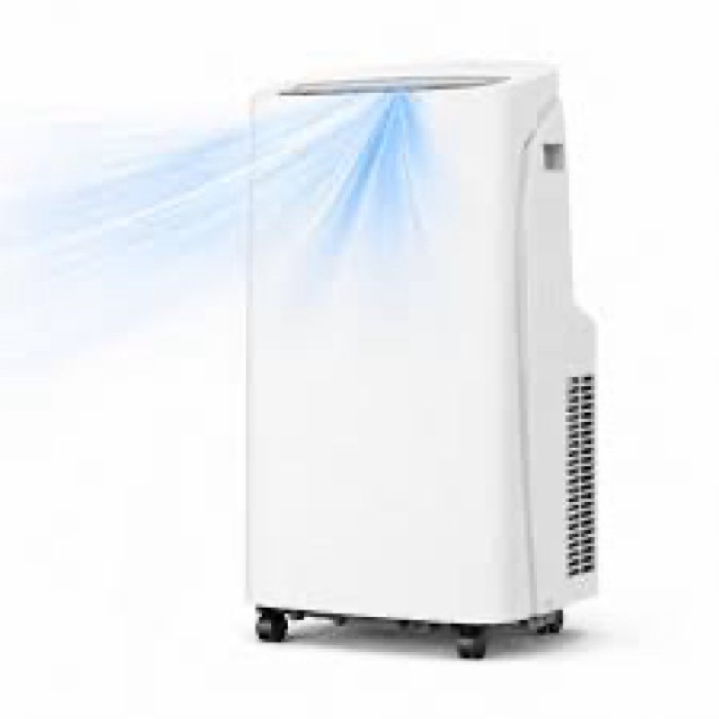 coolblus portable air conditioners 14000 btu, wi-fi smart portable ac unit for room up to 650 sq.ft, 3 in 1 quiet ac with cool/dehumidify/fan, remote control, auto swing, white-14000btu-wif