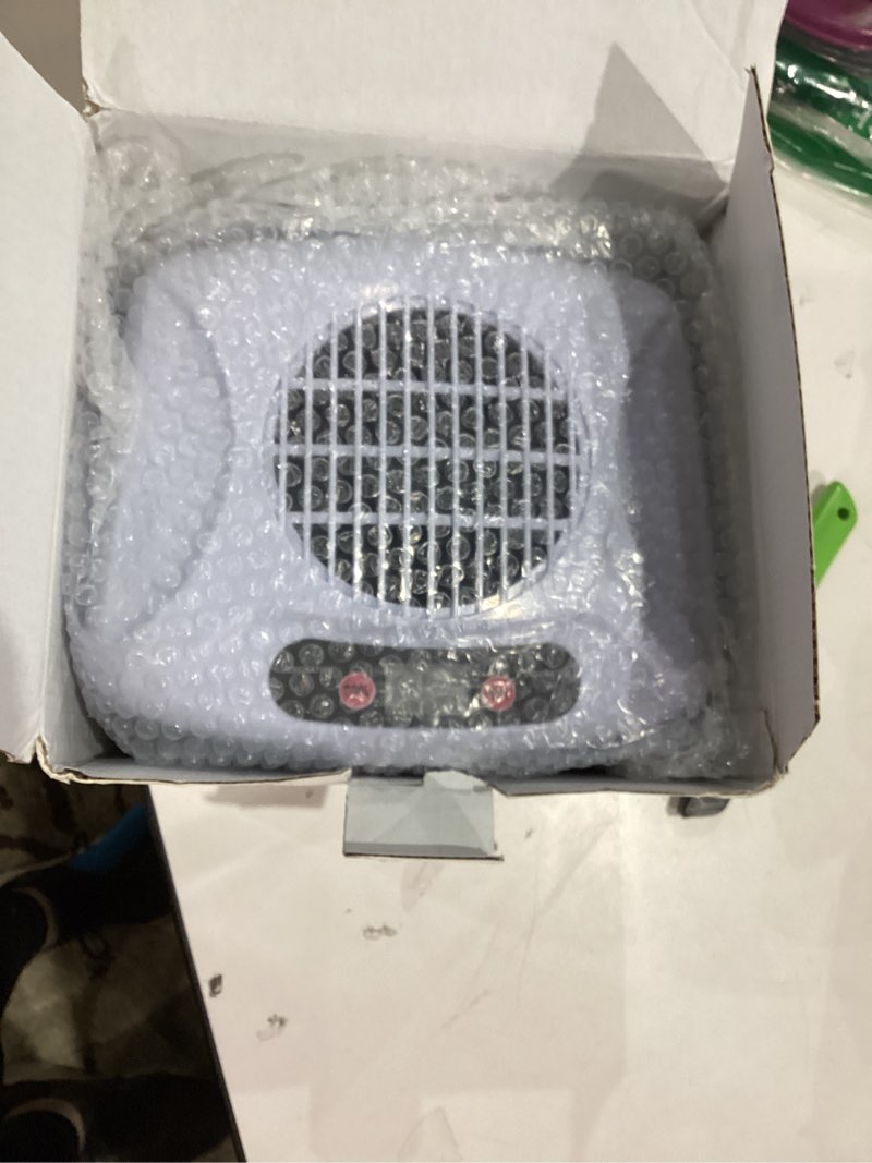 Condition photo showing New/Like New for SAVILAND 5X Faster Dry Nail Dryer: 300W Strong-Air Nail Dryer for Regular Polish Smart Sensor Nail Polish Dryer Warm & Cool Wind Dual Air Dual Modes Battery-Free Nail Fan Home Salon Use 400W White-a-pink-711