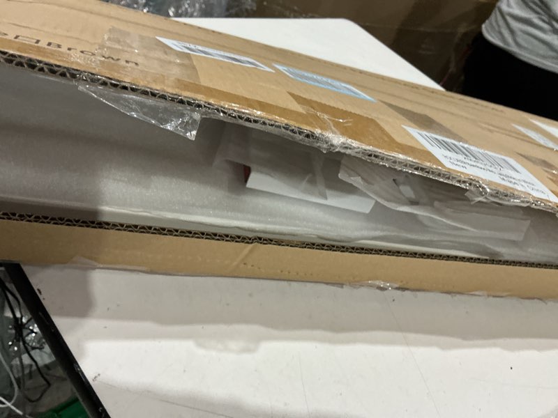 Condition photo showing Good Condition for bamboo dual monitor stand riser white, 2-tier desk monitor riser for 2 monitors, supports for pc computer monitor, printer, heavy tv riser up to 300 lbs, white
