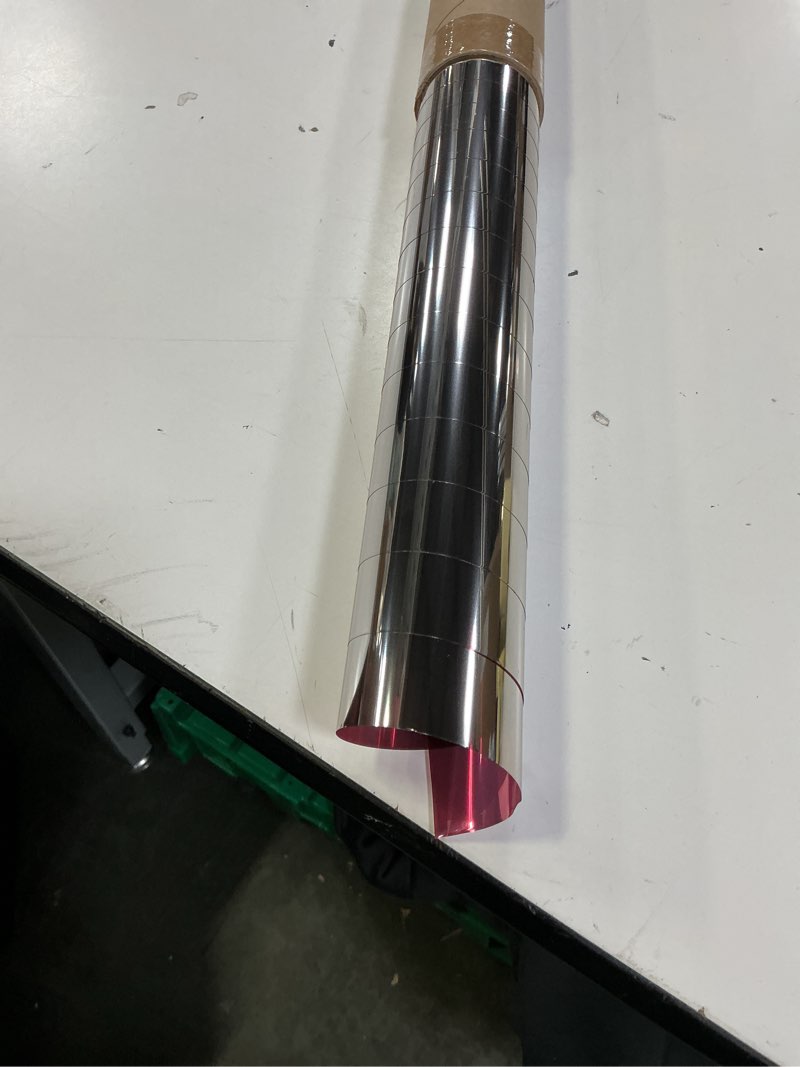 Condition photo showing Good Condition for reflective car window tint film - one way window mirror glass shield automotive tinting sun blocking anti uv heat control for car suv truck tractor boat house red 20 inches x 10 feet red 20" x 10'