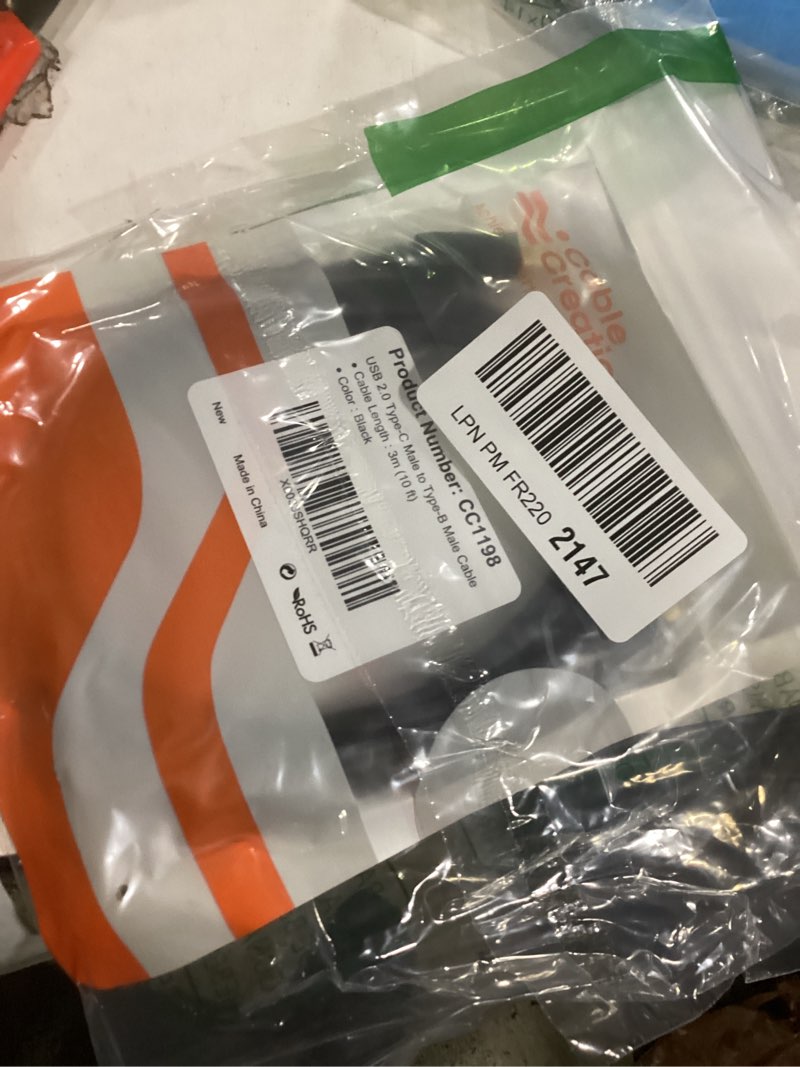 Condition photo showing Good Condition for CableCreation USB C to B Printer & Scanner Cable - 10FT, MIDI Cable for Yamaha & Casio Digital Pianos, DJ Controllers - 3M Black 10FT Black 1