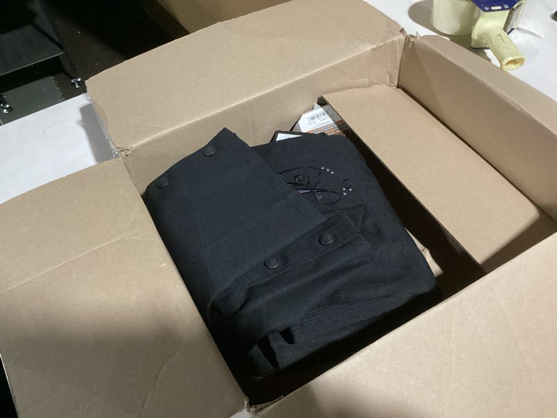 Condition photo showing As Is for Milwaukee Leather SH1956 Women's 'Winged' Solid Black Textile Chaps XX-Large Purple