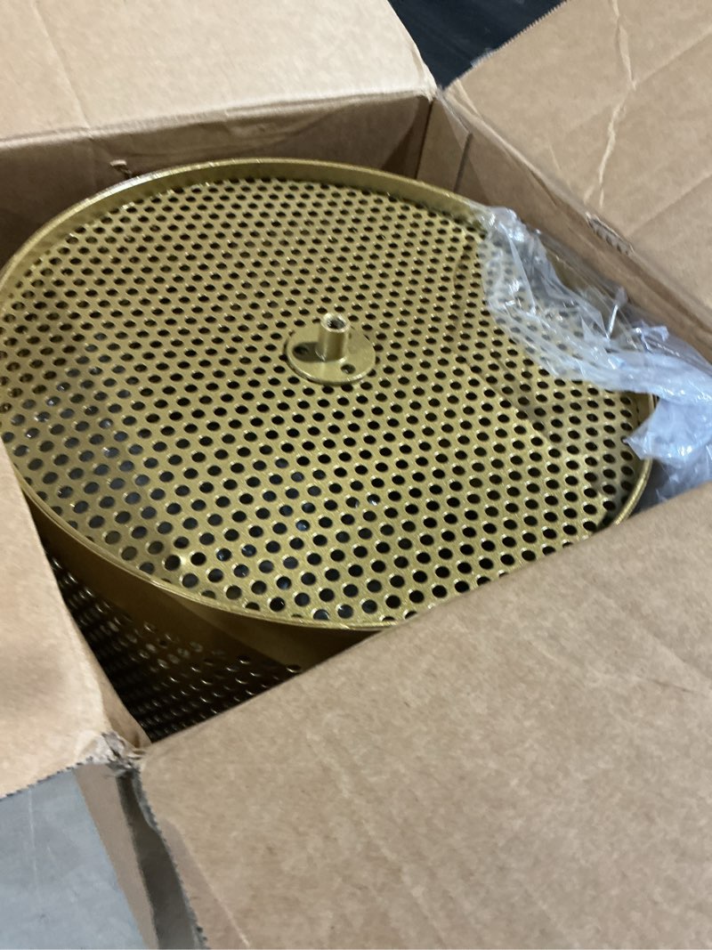 Condition photo showing Good Condition for gse games & sports expert brass raffle drum, professional raffle ticket spinning cage, holds 2,000 tickets or 80 ping pong raffle balls (available in small, medium, large & x-large) small - holds 2,000 tickets