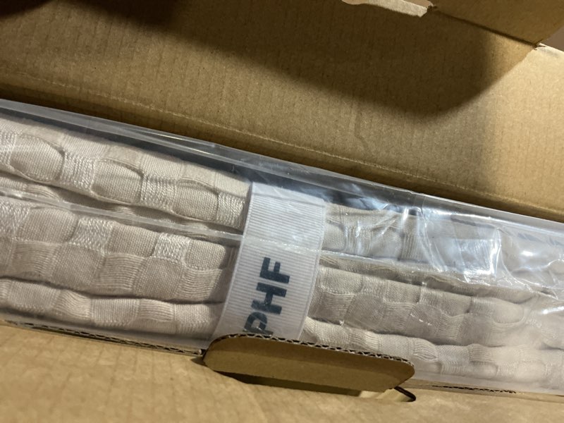 Condition photo showing Good Condition for boll & branch waffle bed blanket - twin/twin xl, natural - luxury 100% organic cotton - soft, lightweight and breathable - textured waffle weave design natural twin/twin xl