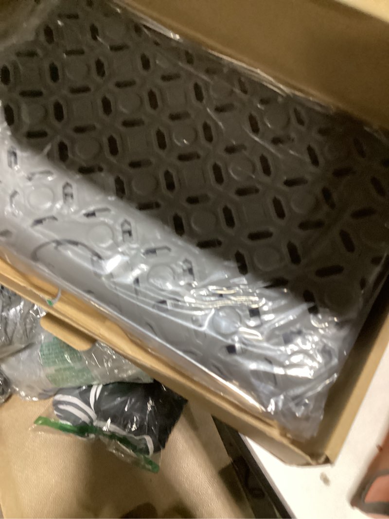 Condition photo showing Good Condition for OTHWAY Square Shower Mat, 27"x 27" Extra Large Shower Mats for Inside Shower, TPE Anti Slip Shower Mat with Suction Cups Drain Holes, Machine Washable Shower Floor Mat (Grey)