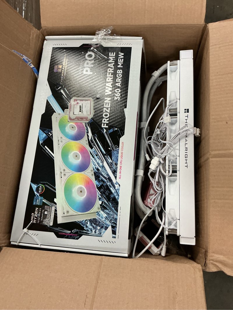 Condition photo showing Good Condition for Thermalright Aqua Elite 360 White V3 AIO CPU Cooler, 360 Liquid Cooling, ARGB PWM Fans, Intel LGA1150-1200/2011/1700, AMD AM4/AM5