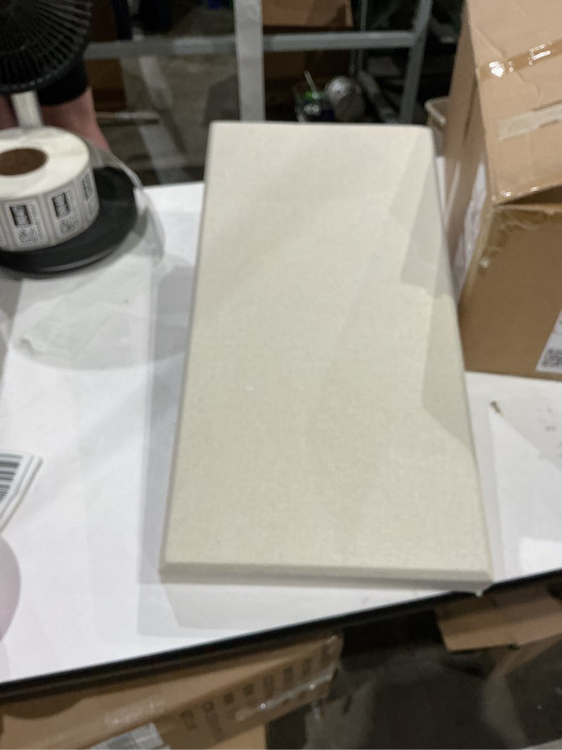 Condition photo showing Good Condition for 4 pack high-density core with fabric cover acoustic panels – 24×12×2 in self-adhesive soundproofing and sound-absorbing wall panels for echo reduction in studio, theater, or recording (cocoa beige) 4 pack cocoa beige
