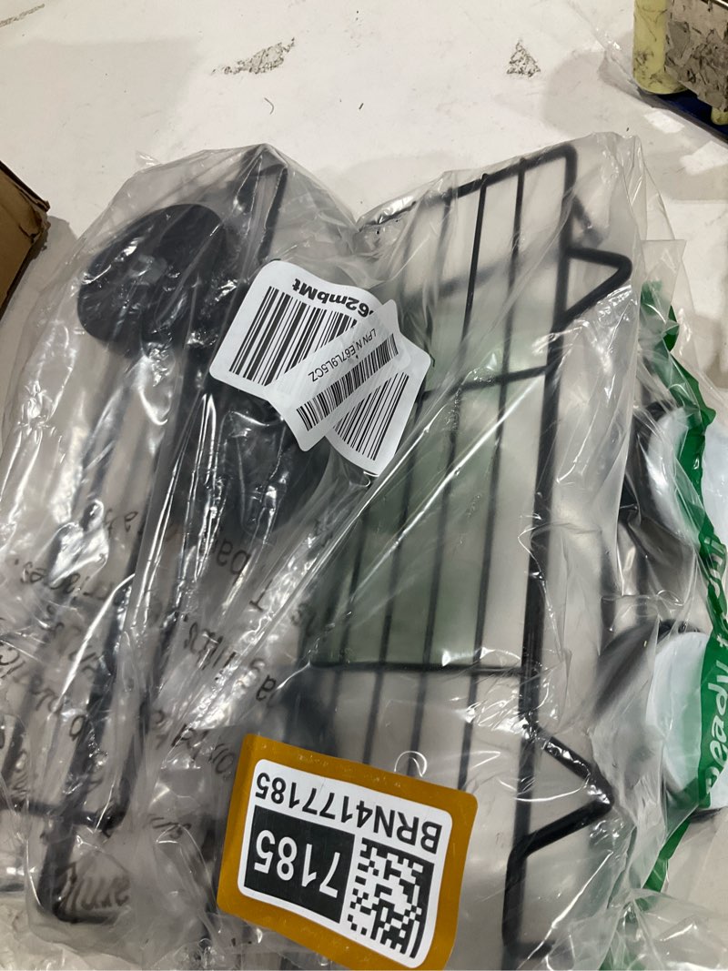 Condition photo showing Good Condition for shower caddy suction cup, 2 pack shower shelves for inside, black | metal bathroom storage, no-drilling bathroom organizer, heavy duty shower basket 2 x black basket