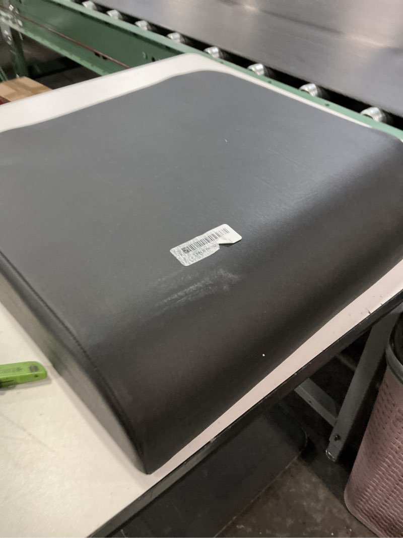 Condition photo showing Good Condition for youfi large seat cushion, 4 inch thick memory foam pu leather cushion for sciatica, hip, low back pain relief, supportive butt pillow for office chair, wheelchair
