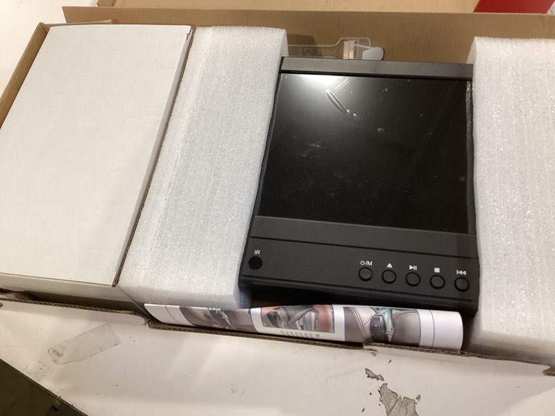 Condition photo showing Good Condition for arafuna 12.5" car dvd player with headphone, portable dvd player with headrest mount, suction-type disc in, headrest dvd player support 1080p video, hdmi input, av in/out, usb/sd card reader