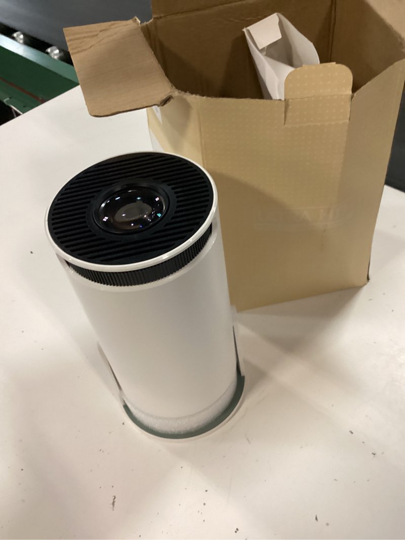 Condition photo showing Good Condition for mini projector with wifi and bluetooth, portable projector built-in apps support 4k 1080p auto keystone 220° rotatable small projectors compatible with hdmi/tv stick/iphone/laptop for bedroom wall white