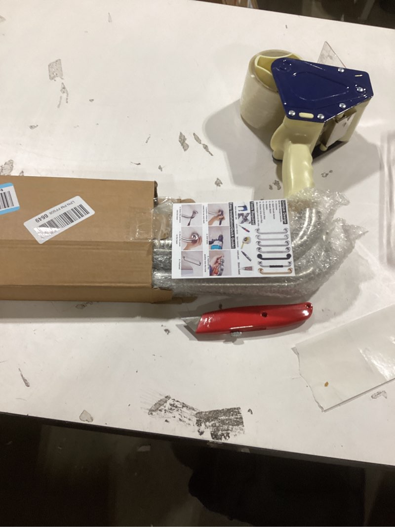 Condition photo showing Good Condition for 2 Pack 24 Inch Shower Grab Bar, iMomwee Satin Brushed Nickel Stainless Steel Bathroom Grab Bar Handle,Shower Balance Bar,Safety Hand Rail Support,Handicap Elderly Senior Assist Handle(1.25" Diameter) 24 Inch Brushed Nickel