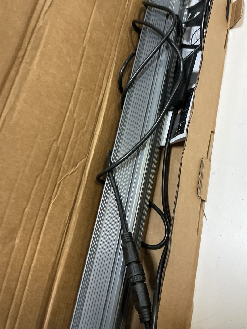 Condition photo showing As Is for linkable rgbcw led wall washer light, ip65 waterproof color changing light bar for outdoor wall wash, 180w dimmable uplight with app & rf remote control, music sync, timer 40" 180w rgb+tunable white(2700-6500k)