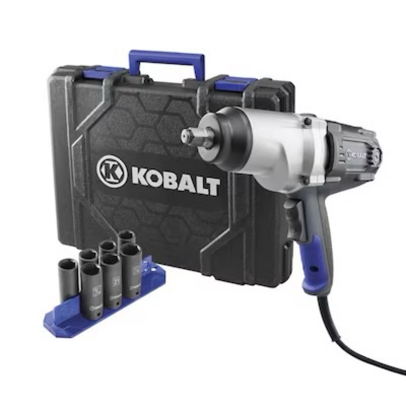 kobalt 8-amp 1/2-in drive corded impact wrench