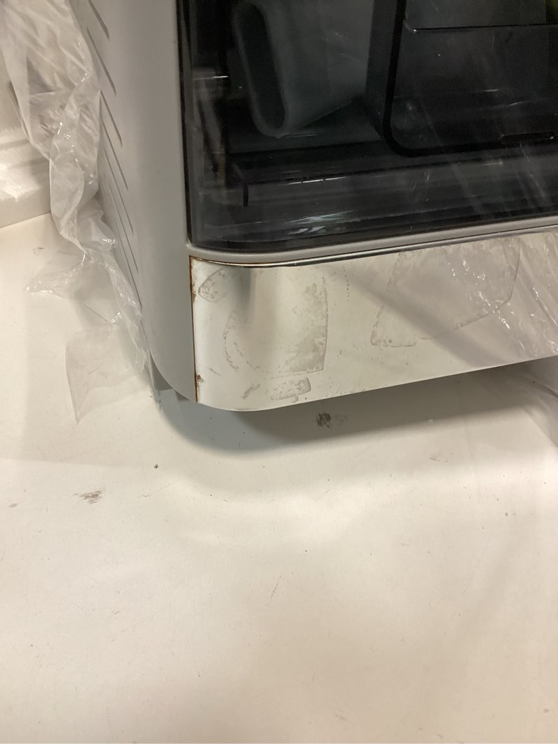 Condition photo showing As Is for Frigidaire, EFIC240 Countertop Artisanal Sphere Ice Machine, Transparent Window, Gourmet Ice Maker, 84 Sphere per Day Capacity, Auto Self Cleaning Ice Making Machine (Grey)