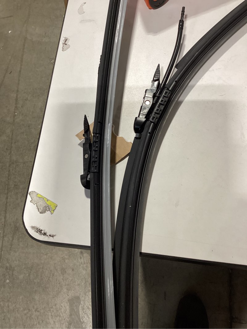 Condition photo showing As Is for wiper blades for tesla model x 2016-2020, 28" + 18" front windshield wiper blade with integrated washing - durable stable and quiet - fit all weather performance (2pcs)