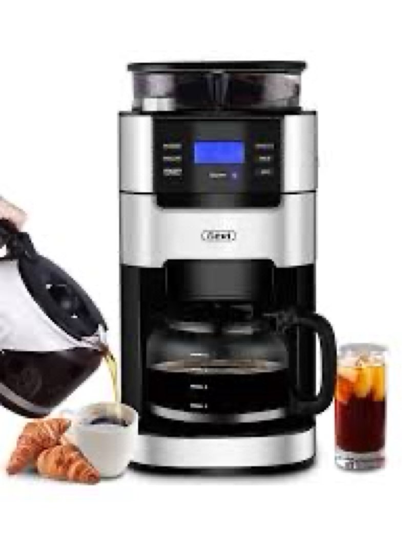Sofice ai 10-Cup Grind & Brav Cot. Coffe Machinefor Hame