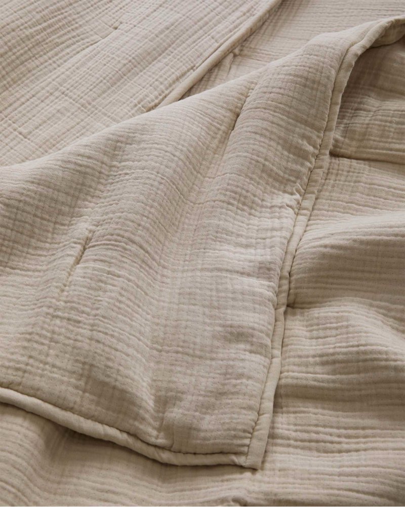 quince airy gauze king duvet cover