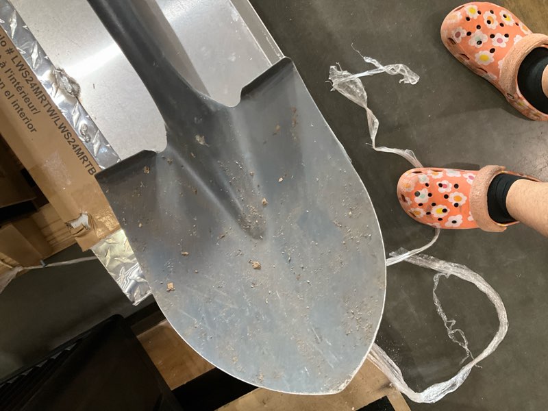 Condition photo showing As Is for project source 40-in fiberglass handle digging shovel