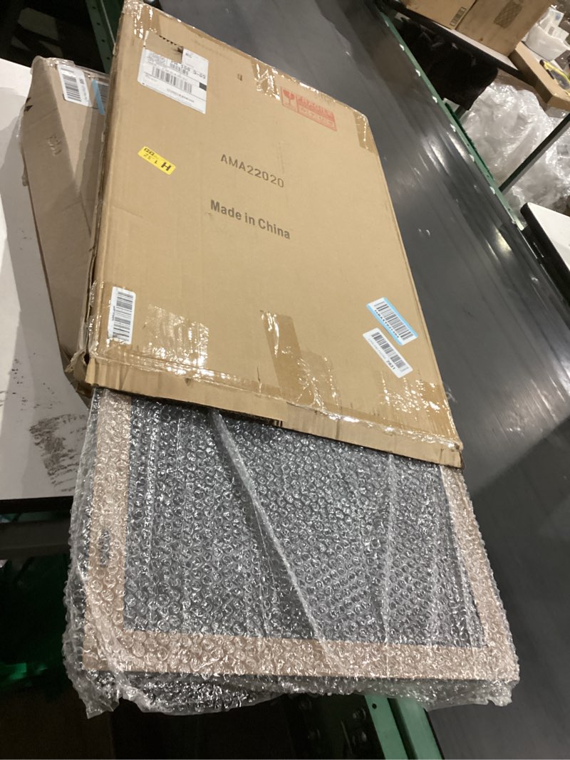 Condition photo showing New/Like New for Black Framed Linen Cork Bulletin Board, Large Pin Boards for Walls 18 X 29 Inches, Vision Board Wall Organizer Display Board for Photos, Notice Message Board for Office Home Kitchen Decorative