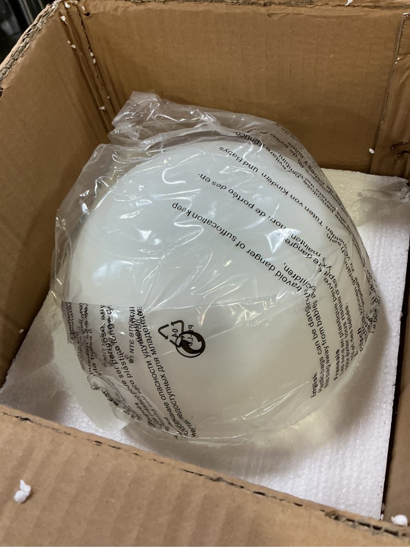 Condition photo showing New/Like New for koko&yukina 8 inch milk white glass globes shade frosted replacement glass shades - 3.15" fitter opening - lighting fixture replacement 8" milk white 1 pack