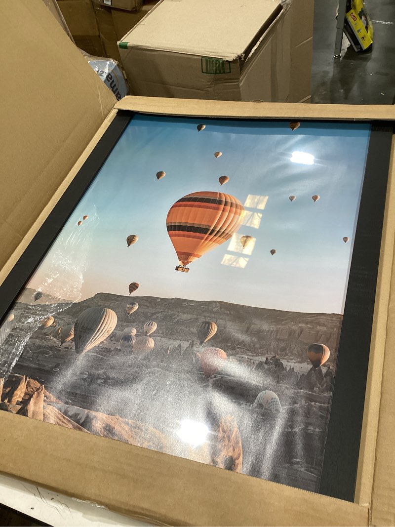 Condition photo showing Good Condition for 19x27 picture frame for wall display, 19x27 black picture frame with shatter resistant plexiglass, stable and sturdy 19 x 27 poster frame for wall display, handpicked gift collection, 1 pack