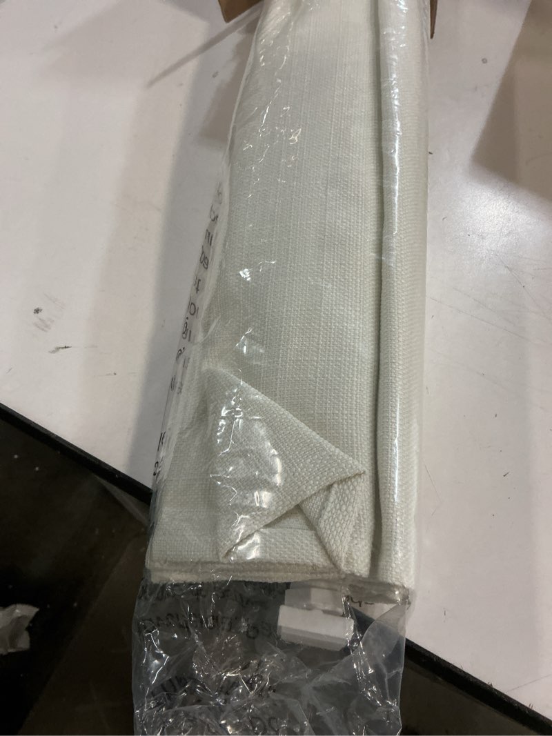 Condition photo showing Good Condition for LazBlinds No Drill Roman Shades for Windows, Cordless Light Filtering Window Shades with UV Protection, Polyester Fabric for Bedroom & Living Room, 30" W x 64" H, Off White Light Filtering - Off White 30"W x 64"H