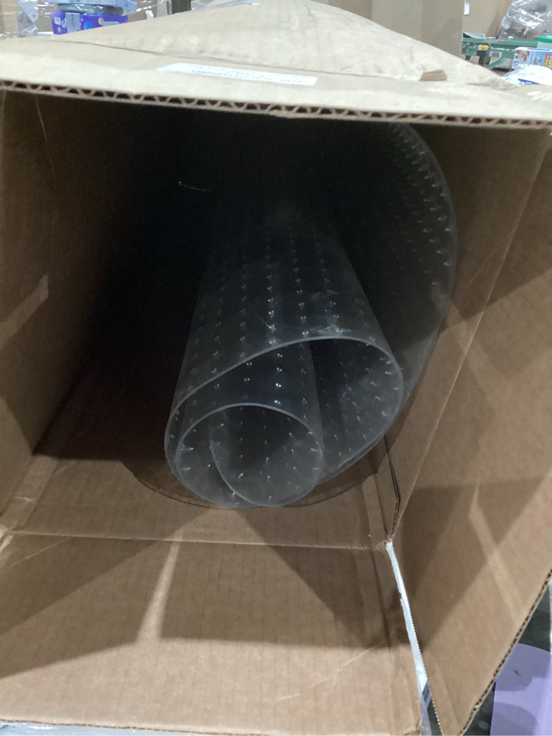 Condition photo showing As Is for Office Chair Mat for Low Pile Carpet with Lip, 36" x 48" Clear Heavy Duty Plastic Floor Protector for Smooth Rolling Desk & Computer Chairs, Under Desk Chair Mat for Home Office