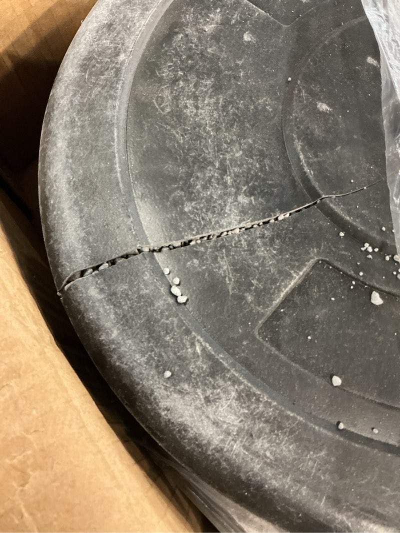 Condition photo showing As Is for standard vinyl weight plate set, 15 lb (7.5 lb x 2), size: 15 lb set (similar to,stock photo)