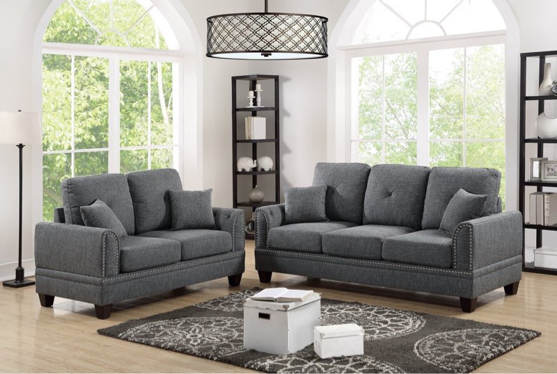 Findlay 2 piece livin room set upholstery ash
