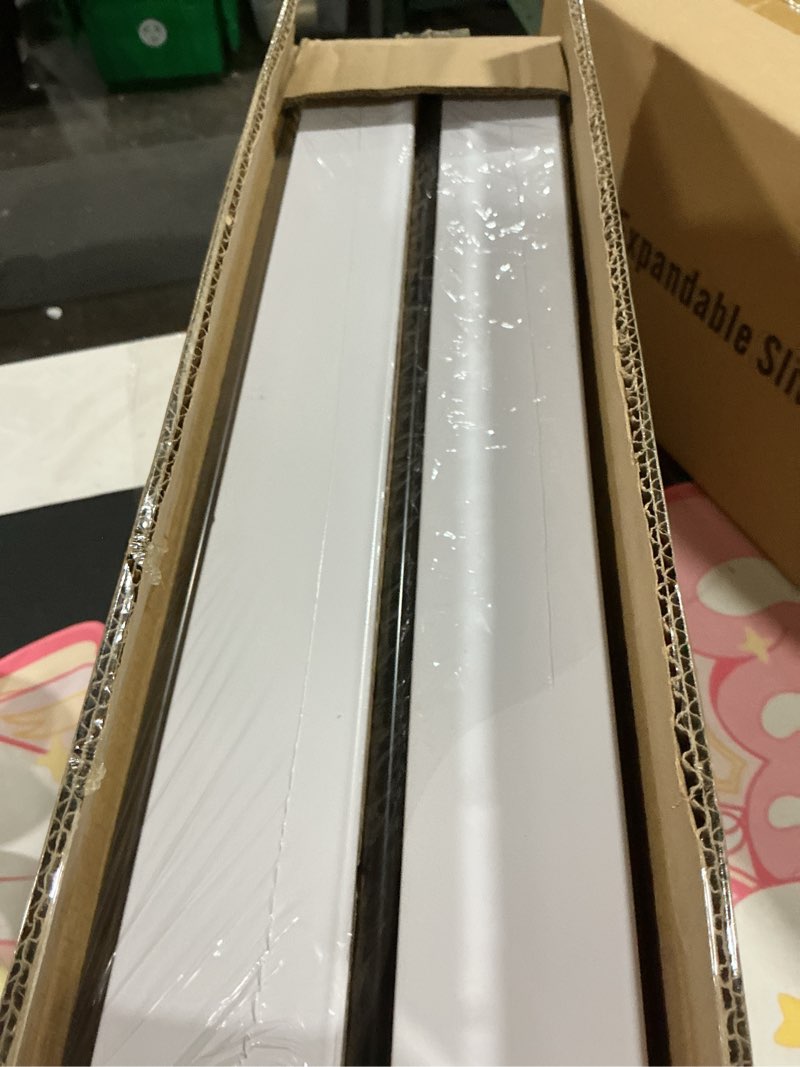 Condition photo showing Good Condition for 2Pack Expandable Pull Out Cabinet Organizer 21"Deep With Raising Pad for Framed Cabinets, Upgrade 3 Slide Rails Slide Out Drawers, Roll Out Shelves Adhesive,Adjustable Width 12.05"-20.4"White