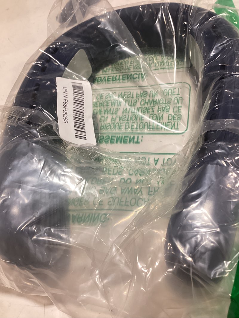 Condition photo showing As Is for neck fan, 1s fast cooling neck cooler with dual ceramic plates, 8h long runtime, 180° adjustable lightweight bladeless portable personal fan, quiet cooling for outdoor?dark blue?no charger