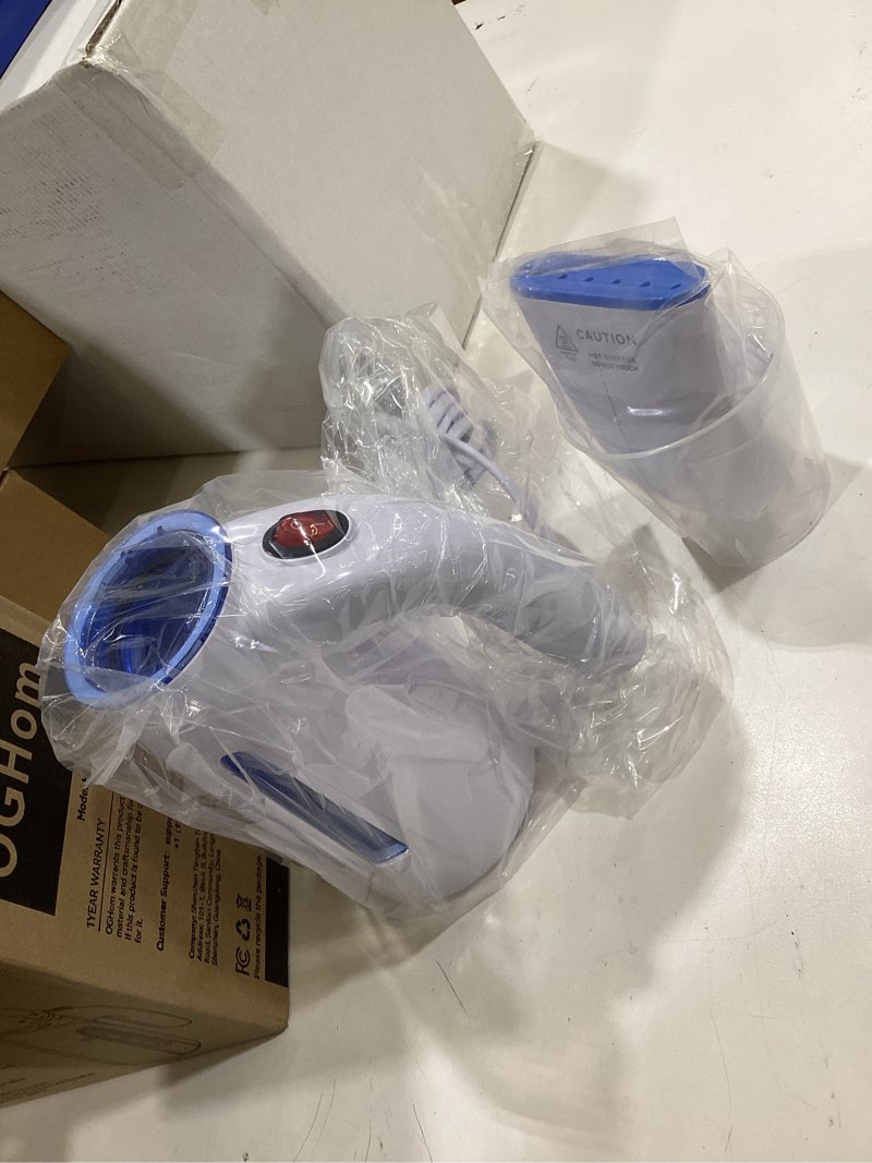 Condition photo showing New/Like New for oghom steamer for clothes, handheld clothing steamer for garment, 240ml big capacity 700w portable travel steam iron (blue)