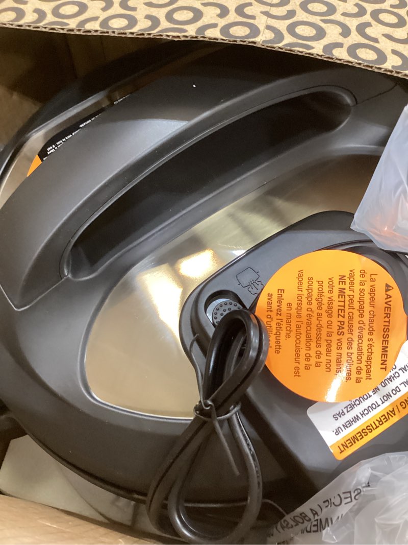 Condition photo showing New/Like New for instant pot duo 7-in-1 electric pressure cooker, slow cooker, rice, steamer, sauté, yogurt maker, warmer & sterilizer, includes app with over 800 recipes, stainless steel, 6 quart 6 quarts