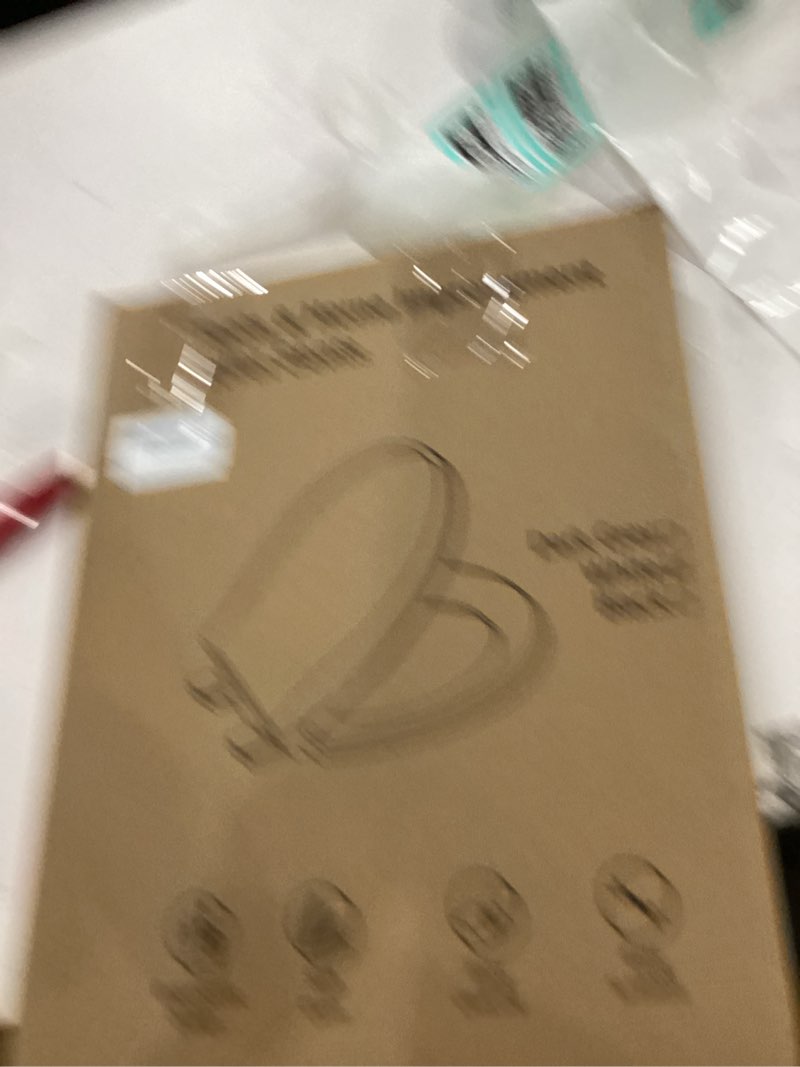 Condition photo showing As Is for Toilet Seat Round Soft Close16.5'', Toilet Lid Slow Close Quiet No Slam, Easy Installation & Release?Safe PP Material Easy Clean, Comfortable Ergonomic Design, 2 Years Support, White Plastic White Round 16.5inch