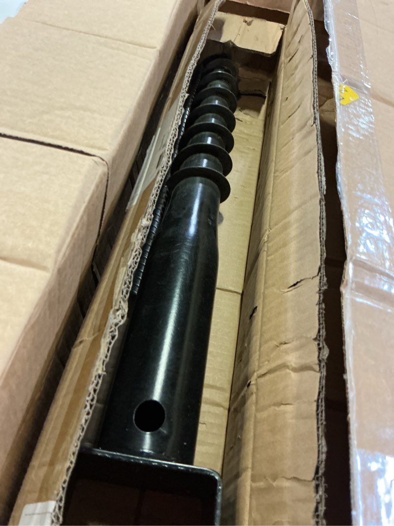 Condition photo showing As Is for premium no dig ground anchor diy screw in u-model 27 inch fits standard 4x4 post (3.5" x 3.5" inch) great for mailbox and fence posts 1