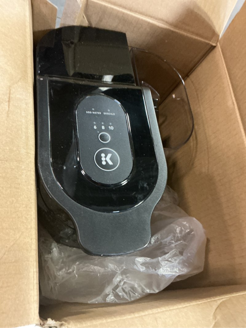 Condition photo showing As Is for keurig k-express essentials black single-serve k-cup pod coffee maker