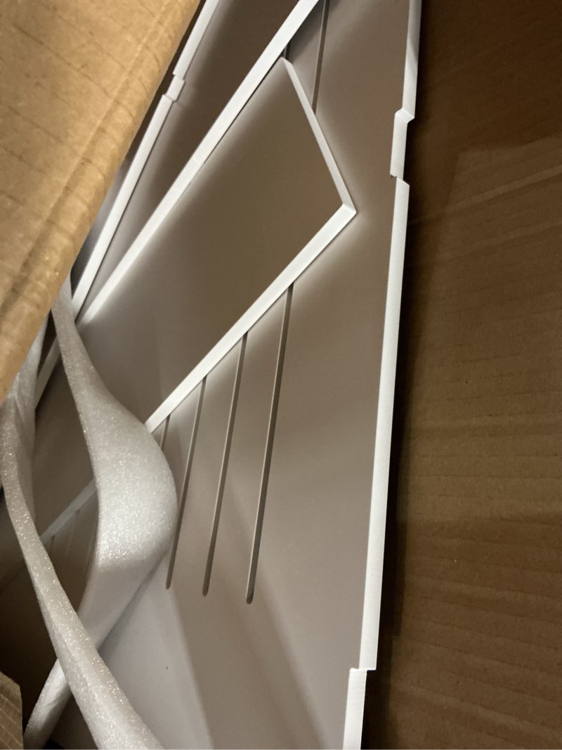 Condition photo showing Good Condition for white radiator cover cabinet, louvered grill radiator cabinet with top, 27.5?x 27.5?x 8?heater covers for radiators, heating decorative storage organizer for kitchen living room bathroom 27.5?x27.5?x8?