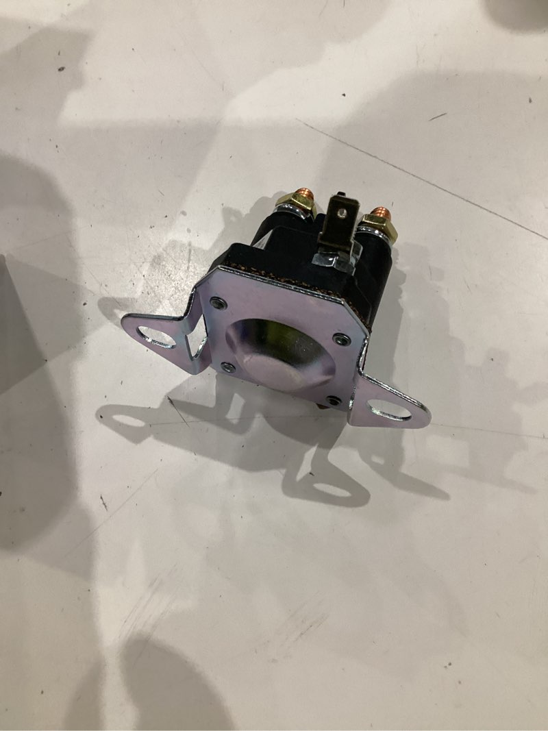 Condition photo showing As Is for stens starter solenoid 435-097 compatible with wright mfg stander 32", 36", 42", 48", 52" and 61" de