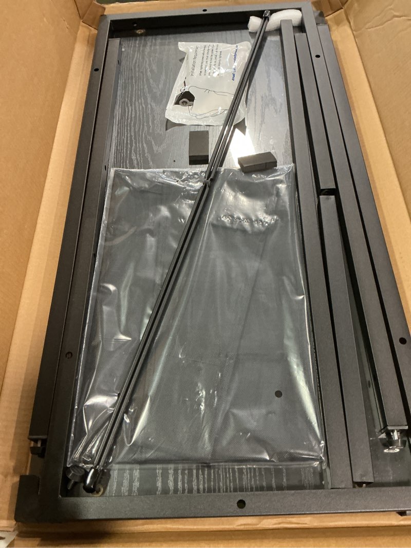 Condition photo showing New/Like New for Pamray 32 Inch Computer Desk for Small Spaces with Storage Bag, Home Office Work Desk with Headphone Hook, Small Office Desk Study Writing Table Black 32 inch