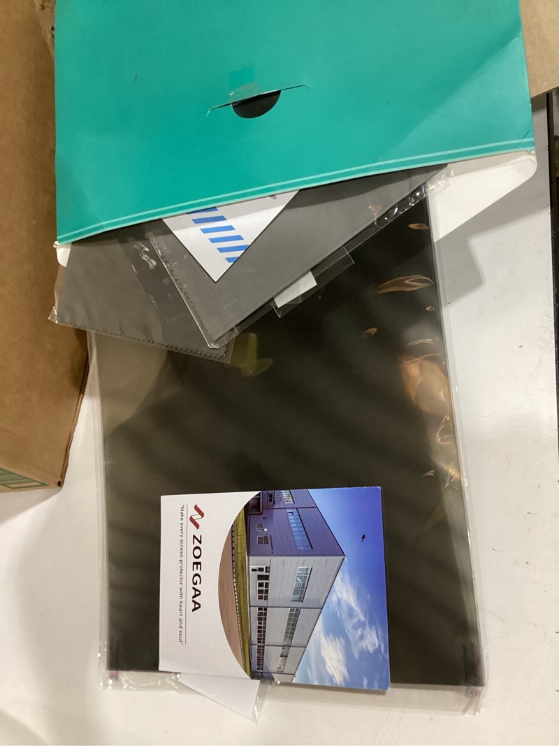 Condition photo showing As Is for zoegaa computer privacy screen protector 20 inch 16:9 aspect ratio. | 2 install ways; anti bule light/glare; compatible with hp dell lenovo samsung thinkpad 2 pack 20 in 16:9