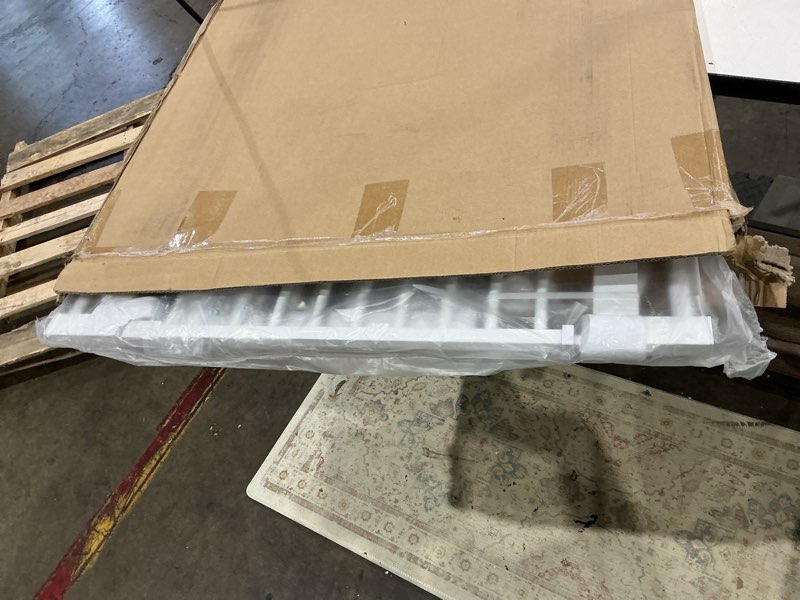Condition photo showing Good Condition for no pawblems 55.1" extra tall pet gate for cat/dog, 29.9-44.4" wide auto close tall cat gate, no drilling pressure mounted for doorways/hallways, 1.37" narrower bar spacing, white white - s 55.1" tall, 29.9-44.4" wide