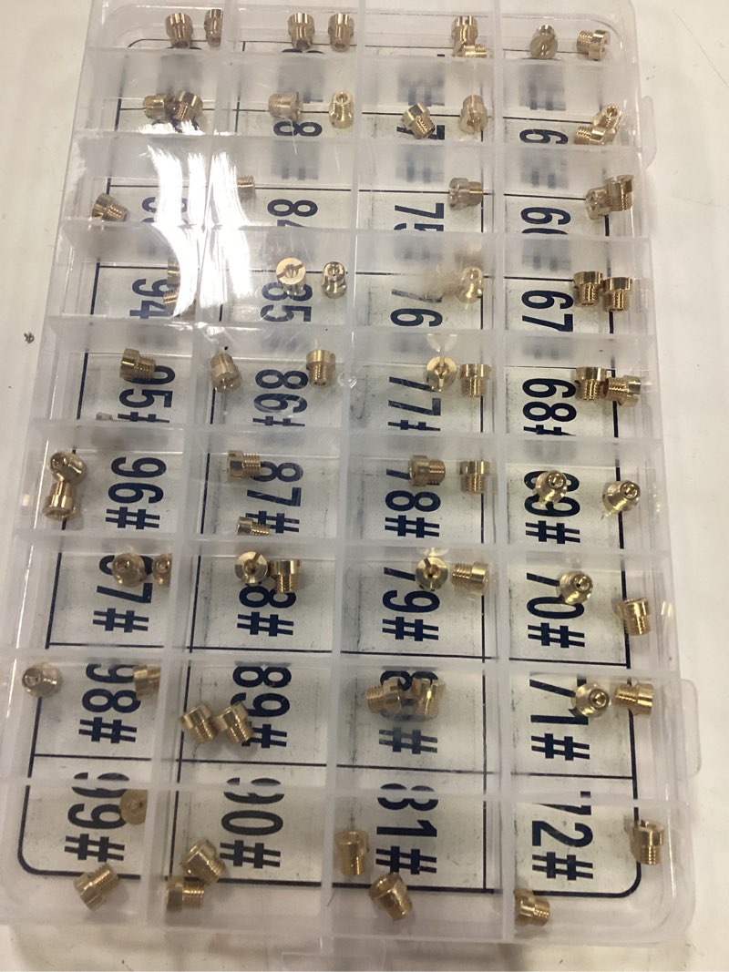 Condition photo showing Good Condition for 36-181 carburetor metering main jet assortment kit #64-99 (2 each of sizes) fit for holley carb 1/4''-32 gas main carburetors 2010 2300 4010 4011 4150 4160 4500 models # 64-99