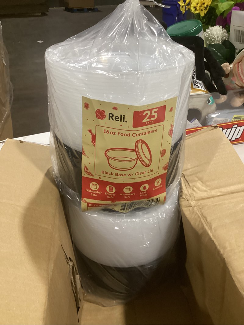 Condition photo showing Good Condition for reli. meal prep bowls w/lids - 50 pack (16 oz) | disposable bowls with lids | microwave/freezer safe